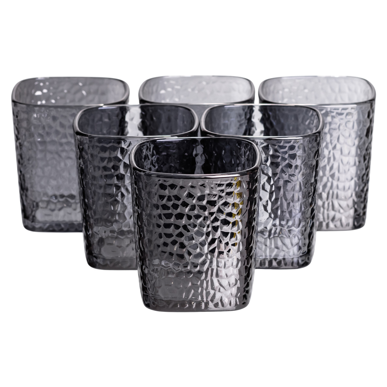 Глечик 1.8 л зі склянками 6 штук по 200 (мл) графин для компоту соку води лимонаду глечик для напоїв Сірий HP-19-38S - Зображення 2