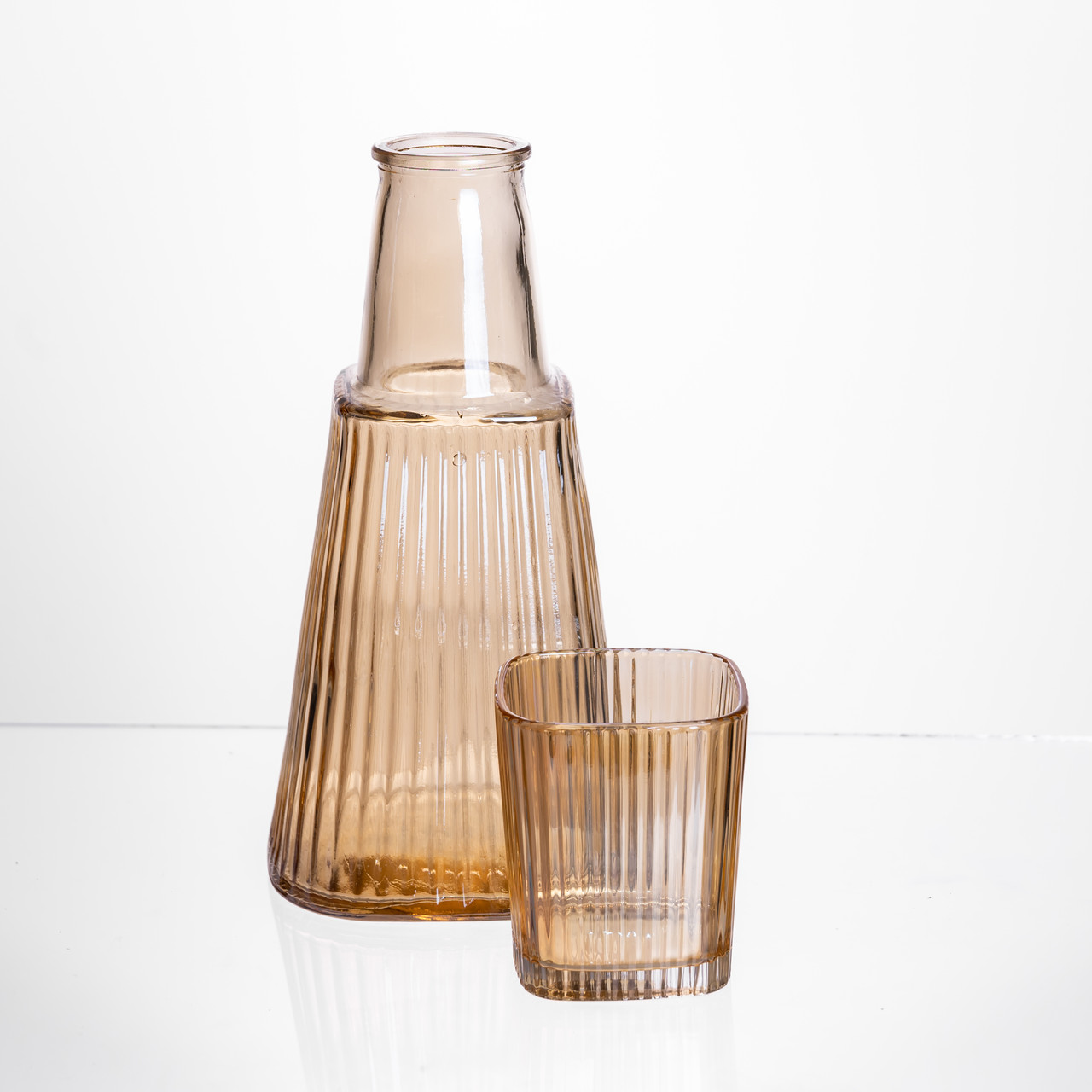 Глечик 1 літр зі склянкою 1 шт по 200 мл Коричневий HP-19-PYF-2 - Зображення 2