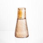 Глечик 1 літр зі склянкою 1 (шт) 200 (мл) графин для компоту соку води лимонаду глечик для напоїв Коричневий HP-19-PYF-4 - Зображення 2