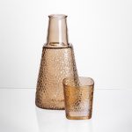 Глечик 1 літр зі склянкою 1 (шт) 200 (мл) графин для компоту соку води лимонаду глечик для напоїв Коричневий HP-19-PYF-4 - Зображення 3