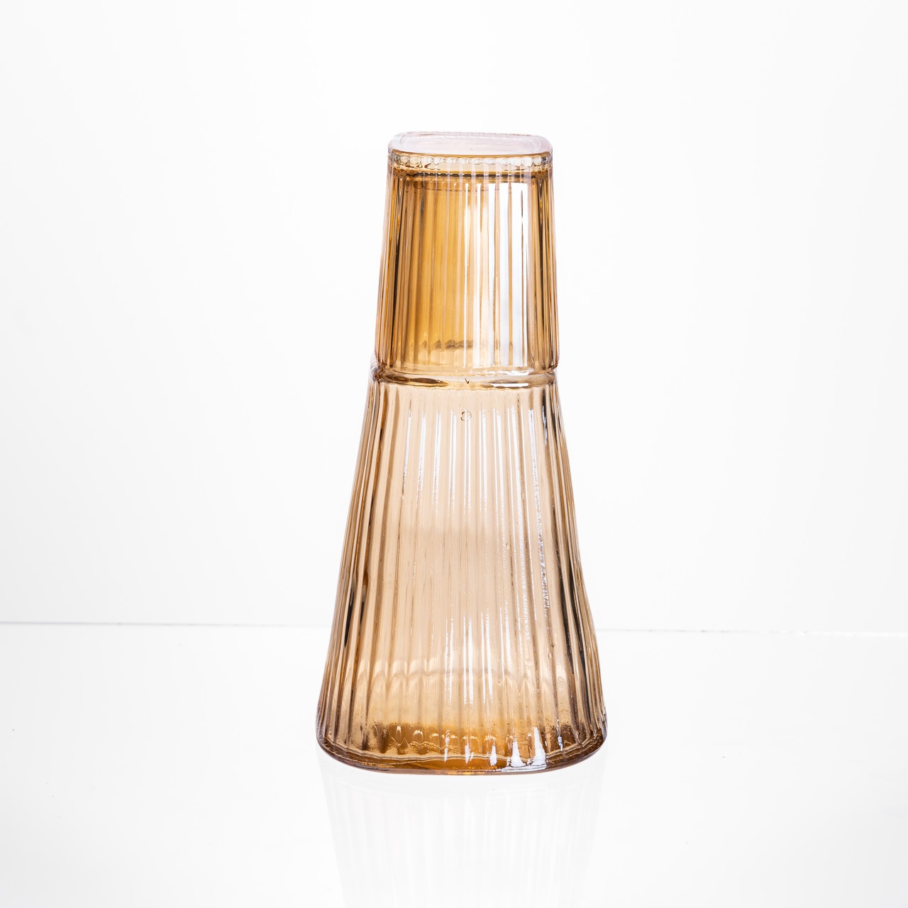 Глечик 1 літр зі склянкою 1 шт по 200 мл Коричневий HP-19-PYF-2 - Зображення 4