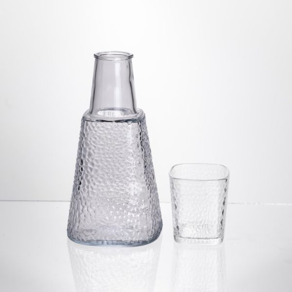 Глечик 1 літр зі склянкою 1 шт по 200 мл Прозорий HP-19-PYF-3