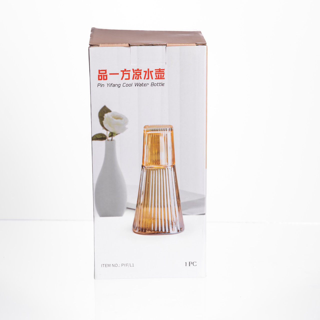 Глечик 1 літр зі склянкою 1 шт по 200 мл Прозорий HP-19-PYF-1 - Зображення 4