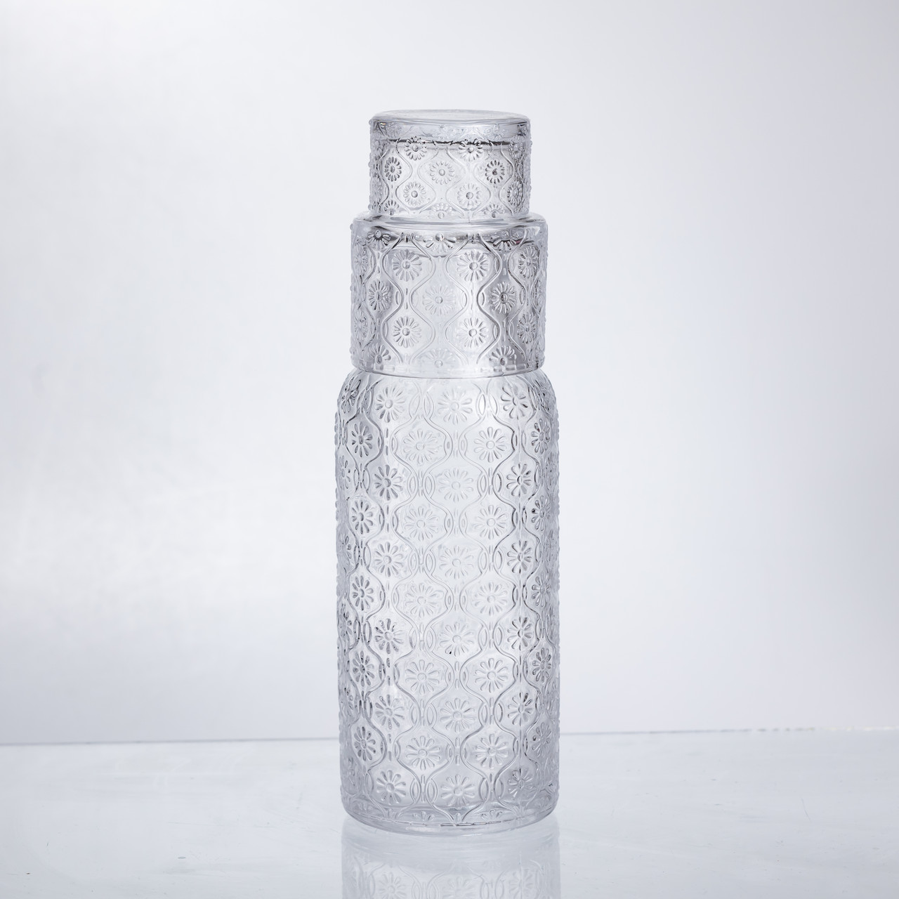 Глечик 700 мл зі склянкою 1 (шт) для напоїв Прозорий HP-19-L2 - Зображення 1