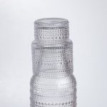 Глечик 700 мл зі склянкою 1 (шт) графин для компоту соку води лимонаду глечик для напоїв Прозорий HP-19-L1 - Зображення 3