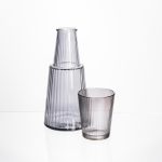 Глечик 800 мл зі склянкою 1 (шт) 250 (мл) графин для компоту соку води лимонаду глечик для напоїв Прозорий HP-19-TH-3 - Зображення 3