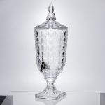 Лимонадниця з краном на підставці скляна 3 л лимонадник 48 см прозорий HP-19-18F - Зображення 3