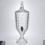 Лимонадниця з краном на підставці скляна 3 л лимонадник 48 см прозорий HP-19-18F - Зображення 4