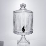 Лимонадниця з краном на підставці скляна 4,5 л прозора HP-19-3045-4 - Зображення 2