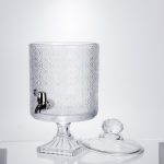 Лимонадниця з краном на підставці скляна 4.5 л лимонадник 39 см прозорий HP-19-3045-7 - Зображення 4