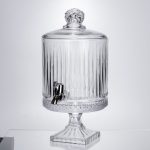 Лимонадниця з краном на підставці скляна 4,5 л прозора HP-19-3045-4 - Зображення 4