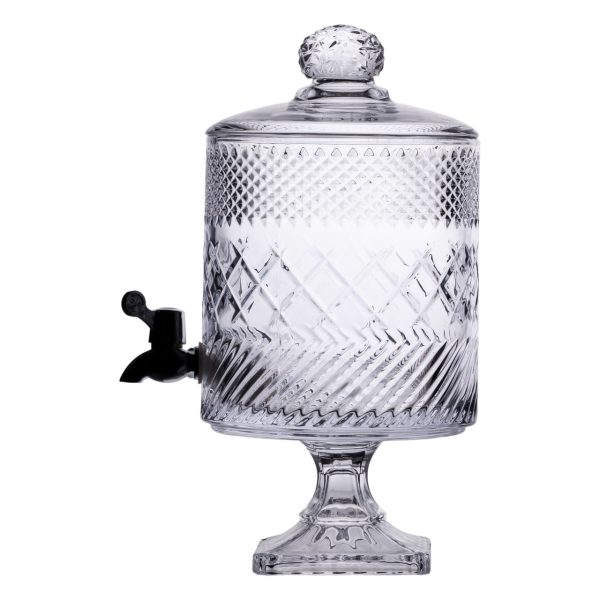 Лимонадниця з краном на підставці скляна 4,5 л HP-19-4