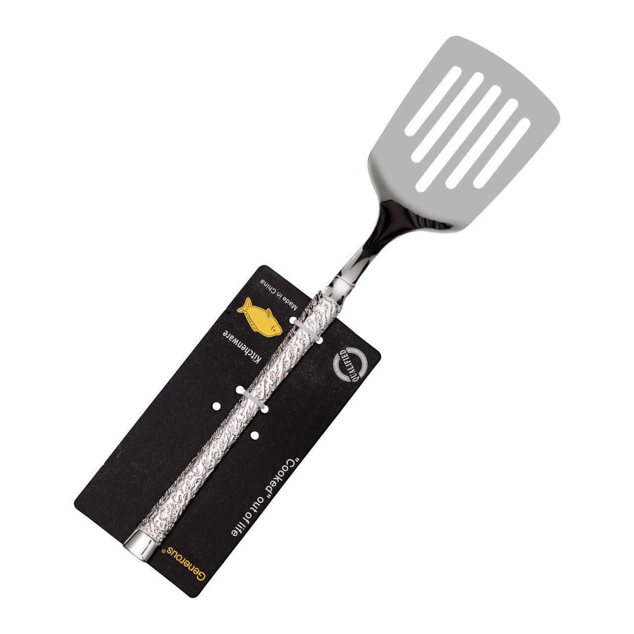 Лопатка кухонна для сковороди 26.5 (см) металева лопатка з нержавіючої сталі для приготування їжі HP-8-51 - Зображення 4