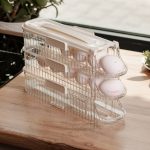 Лоток для яєць у холодильник на 3 яруси 32х10х18.5 см Бежевий HP-27-15 - Зображення 3