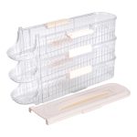 Лоток для яєць у холодильник на 3 яруси 32х10х18.5 см Бежевий HP-27-15 - Зображення 8