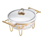 Марміт порцелянаовий круглий 1 літр із підігрівом HP1037 - Зображення 3