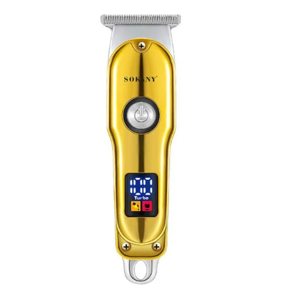 mashinka_dlya_strizhki_volos_akkumulyatornaya_1200_mah_professionalnye_zolotistaya_sokany-1 Машинка для стрижки Золотиста Sokany SK-LF-9988GOLD - Зображення 1