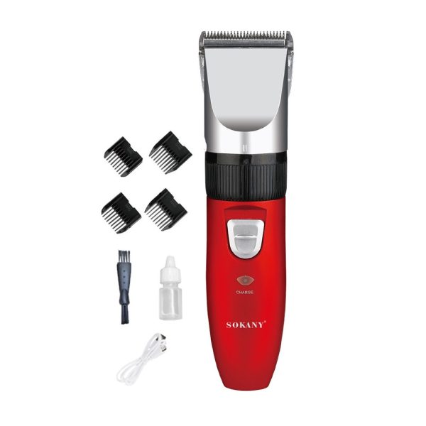 Машинка для стрижки волосся Sokany з 4 насадками на акумуляторі SK-749
