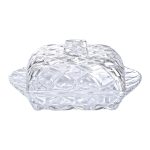 Скляна маслянка для вершкового масла з кришкою 16.5х10.5х8 см, модель HP-YH-45 - Зображення 2