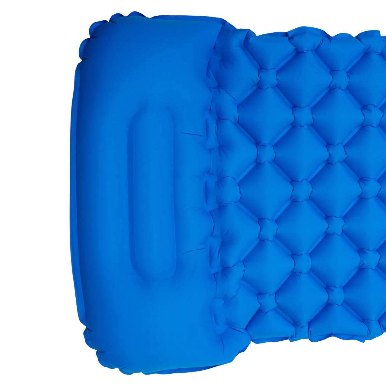 Матрац для намету надувний похідний 190х55х3 см туристичний матрац Синій SJ-0084BL - Зображення 2