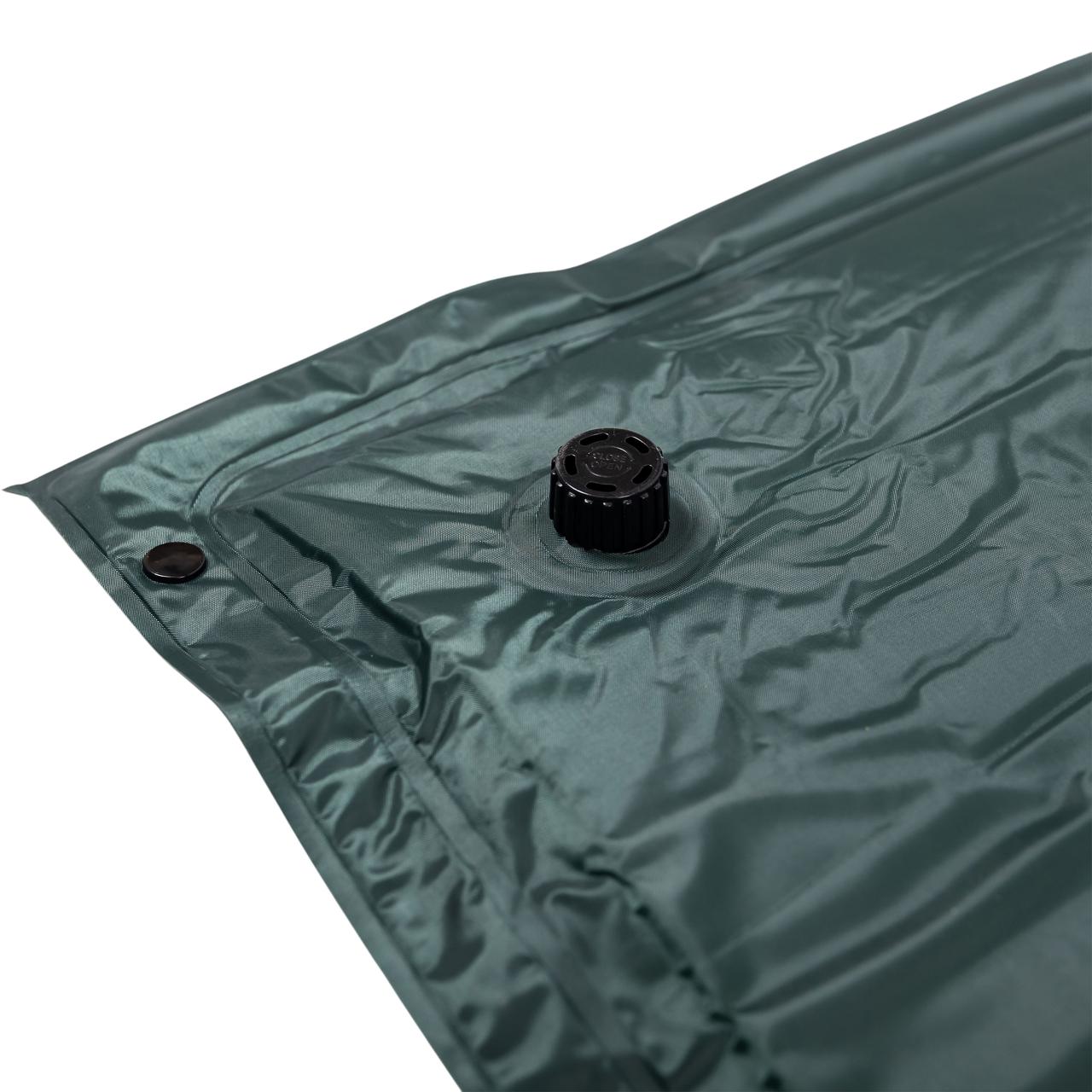 Матрац у намет надувний 175х60х2 см матрац похідний туристичний з підголівником Зелений SJ-0028-1GR - Зображення 3