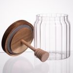 Медовниця скляна з кришкою і ложкою 500 (мл) 64486-5 - Зображення 2