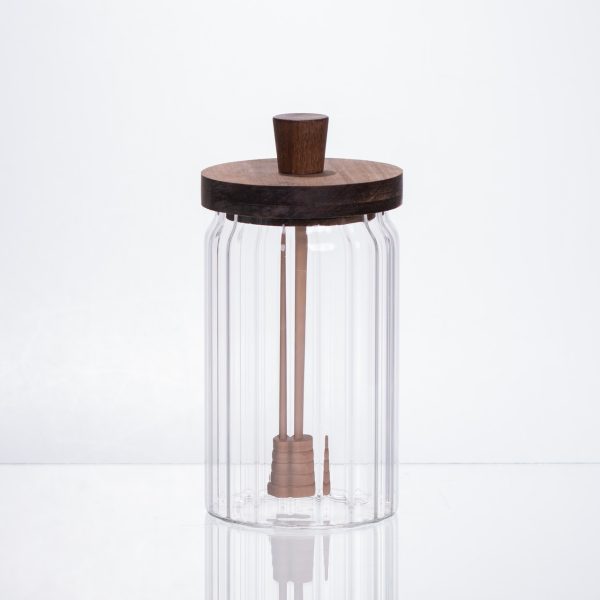 Скляна медовниця з кришкою та ложкою 850 мл 64486-6