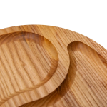 Менажниця дерев'яна 25 см кругла на 2 секції T45W250 - Зображення 2