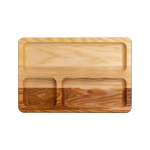 Дошка для подачі дерев'яна 30×20 см прямокутна на 3 секції T47W200