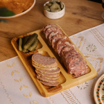 Дошка для подачі дерев'яна 30×20 см прямокутна на 3 секції T47W200 - Зображення 4