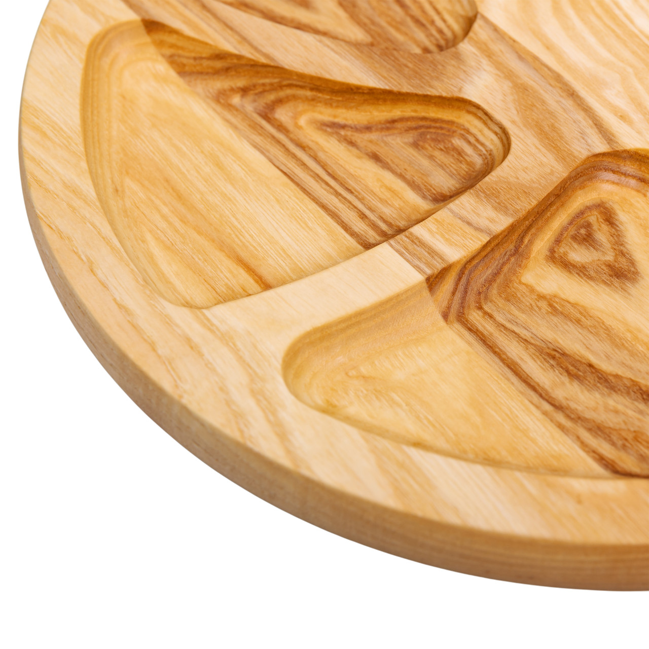 Менажниця дерев'яна 30 см кругла на 6 секцій, ясен T30W300 - Зображення 3