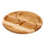 Менажниця дерев'яна 35 см кругла на 3 секції, ясен T12W350 - Зображення 3