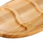 Менажниця дерев'яна 40х25 см овальна на 3 секції, ясен T24W250 - Зображення 3