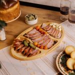 Менажниця дерев'яна 40х25 см овальна на 3 секції, ясен T24W250 - Зображення 4