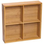 Менажниця дерев'яна на 4 секції з кришкою квадратна HB-40-1 - Зображення 5