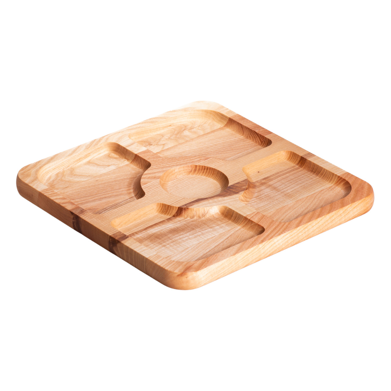 Менажниця на 5 секцій дерев'яна 30×20 см Lugi T54W300 - Зображення 2