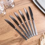 Набір столових ножів 6 шт нержавіюча сталь гальванічне покриття HP692 - Зображення 2