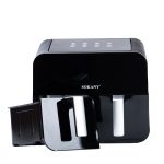 Аерофритюрниця SOKANYна 10 літрів, з двома відділеннями 2400 Вт чорна SK10005 - Зображення 4