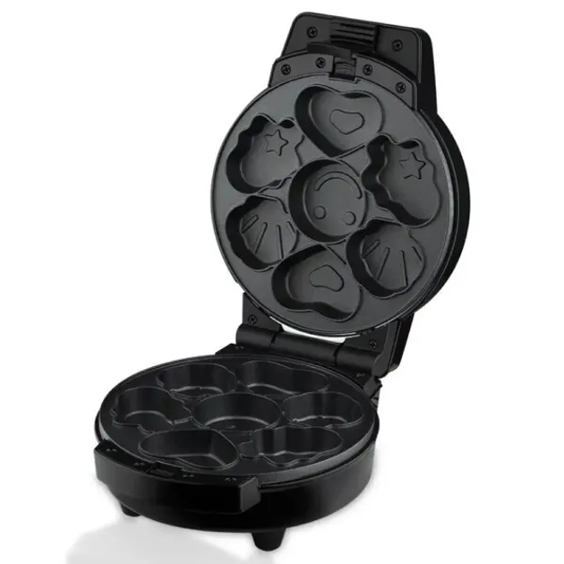 Мультипекар Sokany SK-08105 5 в 1 600 Вт з антипригарними панелями: для вафель, коржів, пончиків, горішків, фігурного печива - Зображення 2