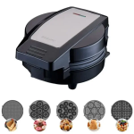 Мультипекар Sokany SK-08105 5 в 1 600 Вт з антипригарними панелями: для вафель, коржів, пончиків, горішків, фігурного печива - Зображення 3