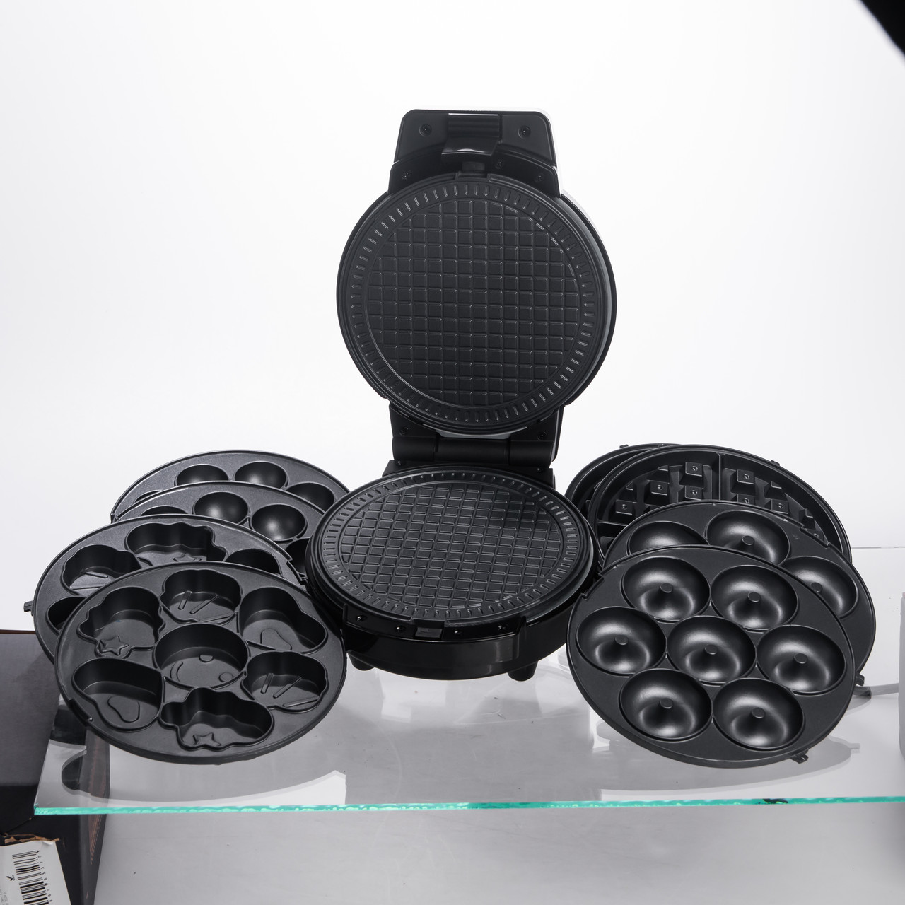 Мультипекар Sokany SK-08105 5 в 1 600 Вт з антипригарними панелями: для вафель, коржів, пончиків, горішків, фігурного печива - Зображення 6