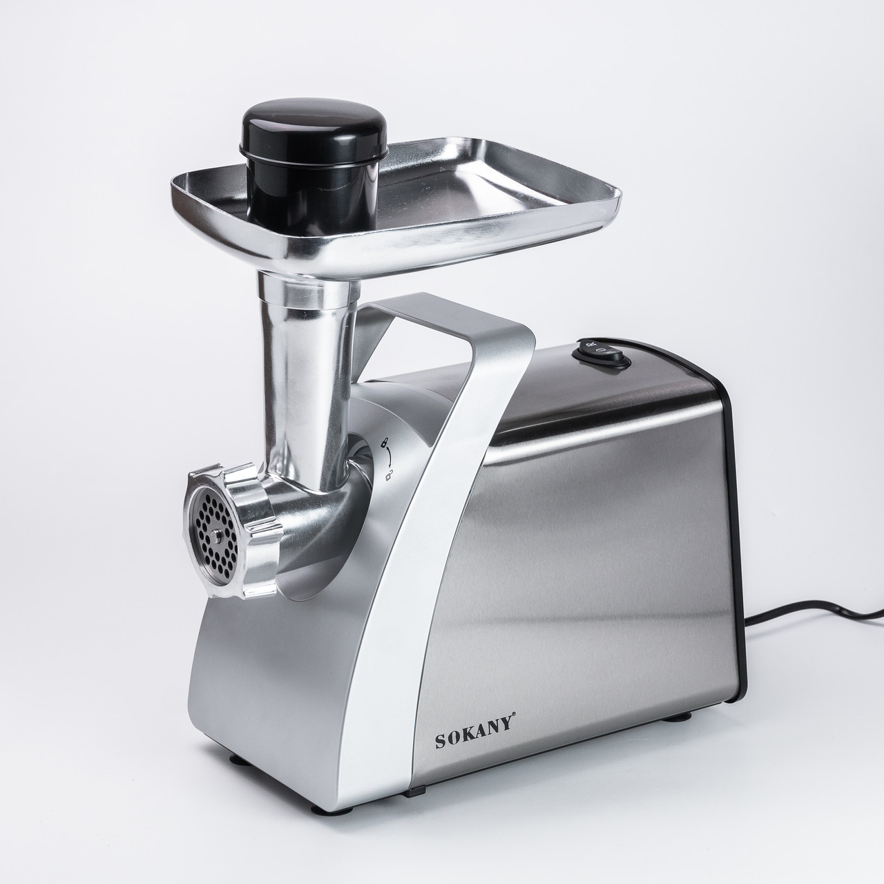 М'ясорубка Sokany SK-06001 електрична 2400 Вт сталь - Зображення 2