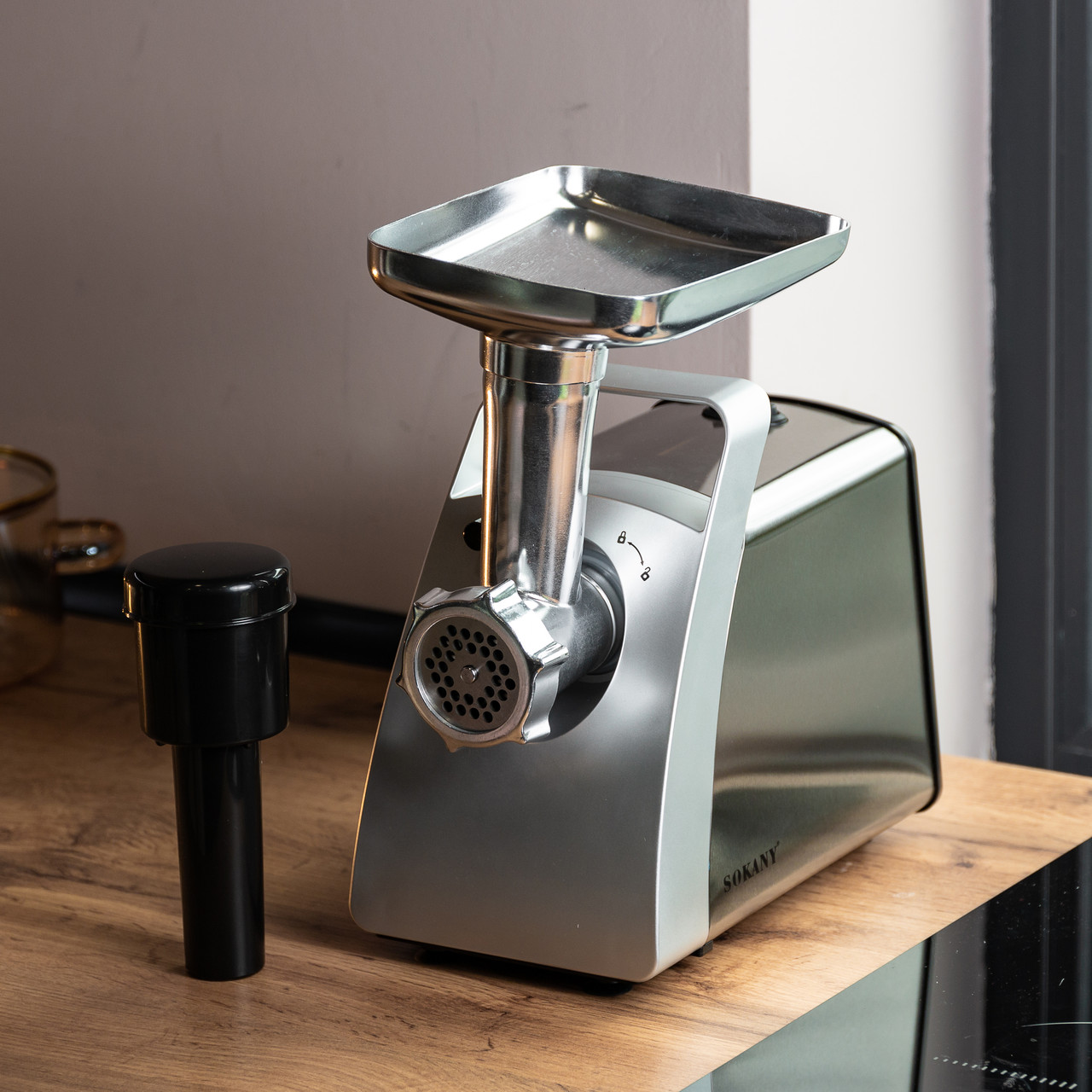 М'ясорубка Sokany SK-06001 електрична 2400 Вт сталь - Зображення 8