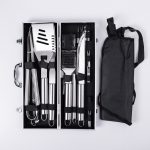 Набір аксесуарів для барбекю, мангала, гриля 19 предметів 42х14х7.5 см в кейсі HP-21-3