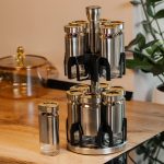 Набір баночок для спецій 12 шт. по 120 мл на підставці Карусель HP1327 - Зображення 5