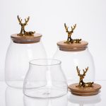 Набір банок для зберігання 3 штуки з бамбуковими кришками 0.5/08/1 л 64486-55 - Зображення 4