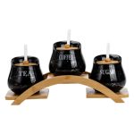 Набір для сипучих продуктів порцелянаовий 3 шт по 500 мл HP1244