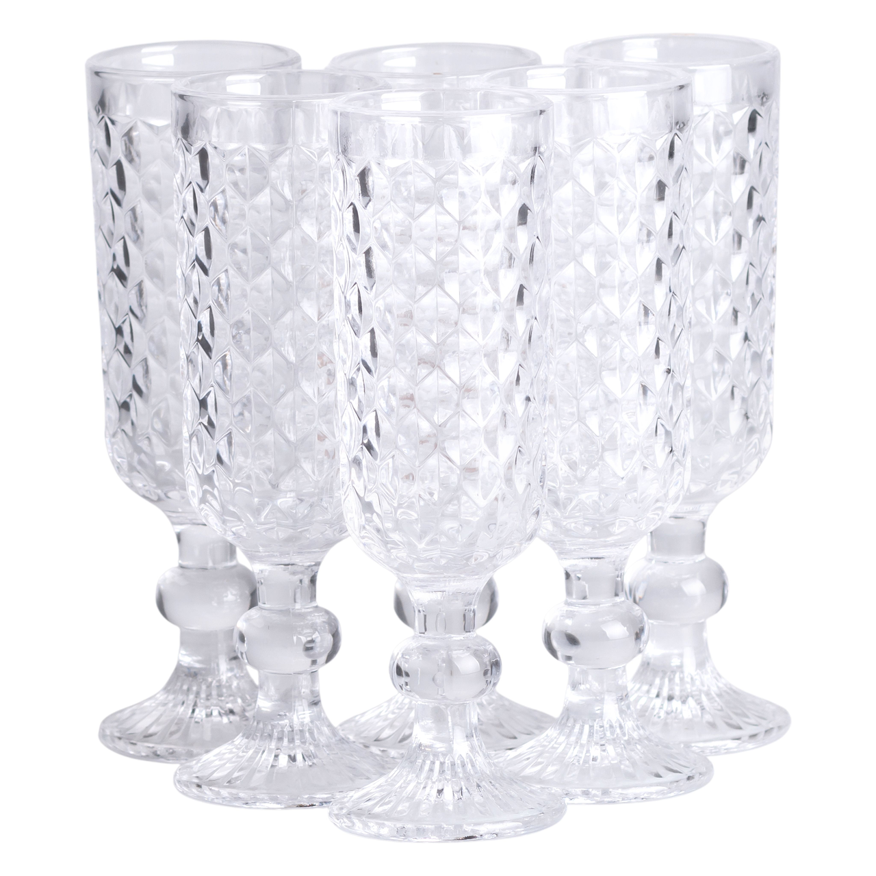 nabor_bokalov_dlya_shampanskogo_6_shtuk_160_ml_steklyannye_bokaly_pod_shampanskoe-1 Набір келихів для шампанського 6 штук 160 мл скляні HP-19-103 - Зображення 1