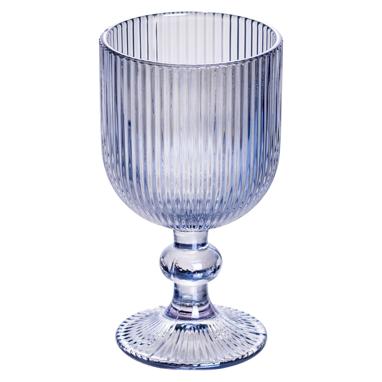 Набір келихів для вина 6 (шт) по келихи під вино 220 (мл) на ніжці келихи винні Блакитний HP-19-7114BL - Зображення 2
