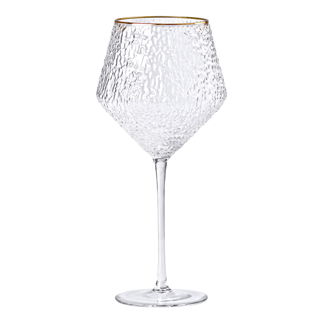Набір фактурних келихів, 600 мл з тонкою ніжкою, комплект з 6, для вина HP-16-3 - Зображення 2